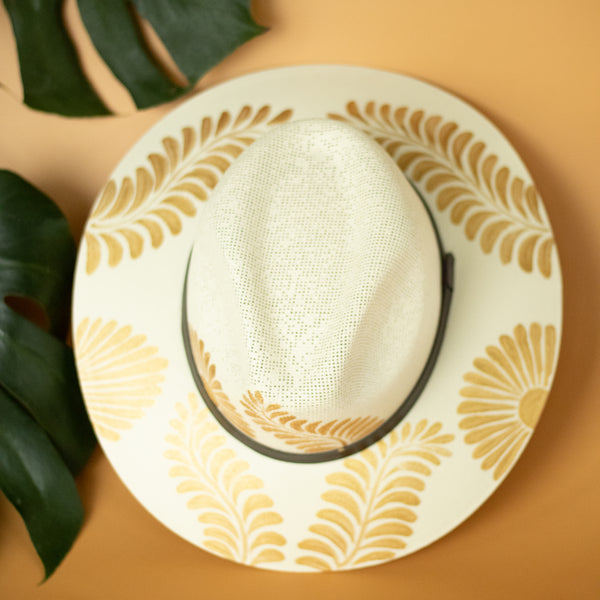 Patricia Artisanal Hat - Hand Painted in Mexico