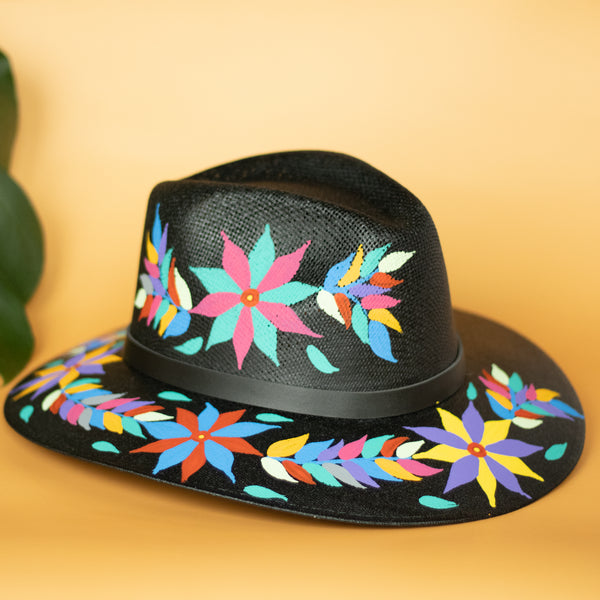 Gabriela Artisanal Hat - Hand Painted in Mexico