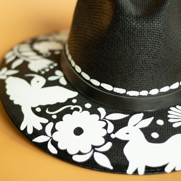 Luna Artisanal Hat - Hand Painted in Mexico