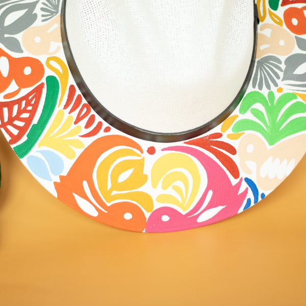 Jalapa Multicolor Hat - Hand Painted in Mexico