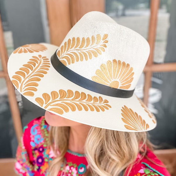 Patricia Artisanal Hat - Hand Painted in Mexico